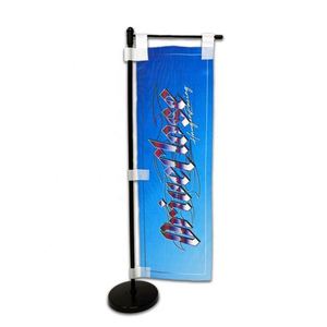 Banderas Miniatura Nobori Personalizadas de Poliéster 100D de 10x30cm para Publicidad Comercial, Banderas de Escritorio Nobori 2023 - Product Image 3