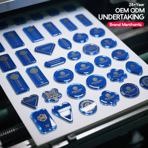 Etichetta Adesiva in Resina 3M Personalizzata Impermeabile e Resistente all'Olio, <span class=keywords><strong>Logo</strong></span> 3D Fustellato a Cupola, Stampa con Adesivo Forte, Marchio Privato in Resina Epossidica per Birra - Product Image 2