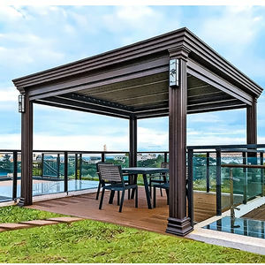 Pergola bioclimatique en aluminium <span class=keywords><strong>de</strong></span> haute qualité, sur mesure, moderne, luxueuse, motorisée, pour jardin extérieur, toit <span class=keywords><strong>de</strong></span> gazebo - Product Image 5