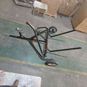 Remolque para Pacas Redondas Ajustable de 1500 LBS, Transportador de Pacas de Heno, Acero Resistente, Remolcable para ATV, UTV y Camiones, Herramienta de Transporte de Pacas - Product Image 2