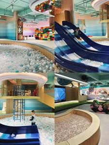 Abs nhựa an toàn đường ray thép PE sân chơi trẻ em thương mại trong nhà cong Đường Hầm trượt cho trung tâm giải trí gia đình - Product Image 5