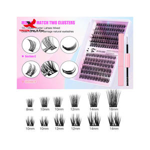 Mixed Procurement Low Price New Design DIY Lash <b>Kit</b> Natural Segment <b>Eyelash</b> Individual Cluster Diy <b>Eyelash</b> <b>Extension</b> <b>for</b> Women - Product Image 2
