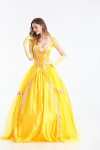<span class=keywords><strong>Costume</strong></span> da Principessa per Adulti, Vestito Deluxe da Elsa, Bella, <span class=keywords><strong>Biancaneve</strong></span>, Abito da Favola per Halloween, Abito da Ballo per Spettacoli - Product Image 5