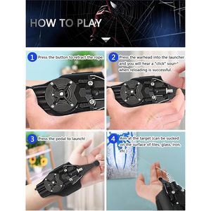 Toile d'araignée gants tireurs Costume jouet pour enfants fille garçons Cosplay <span class=keywords><strong>lanceur</strong></span> figurine <span class=keywords><strong>Spiderman</strong></span> jouet enfants jouet éducatif - Product Image 4