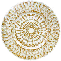 Fabricants d'articles de table, vente en gros de matériel de restauration, assiettes de présentation en verre faites à la main avec bordure argentée pour la décoration de table de mariage