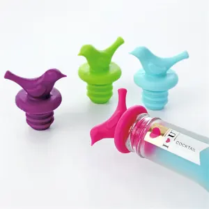 decorative unique reusable Silicone Wine Bottle Beer Personalized Customized Wedding Favors Shooting Cap sealer Stopper