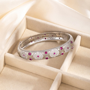 Set di Gioielli VISROVER di Alta Gamma per Donne, Tre Pezzi Completamente Incastonati di Zirconi, Placcati in <span class=keywords><strong>Argento</strong></span>, Accessori per Matrimoni e Feste - Product Image 4