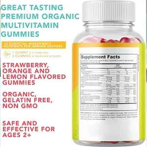 Logotipo barato personalizado multivitamínico gummies vitaminas gomoso para crianças saúde para criança
