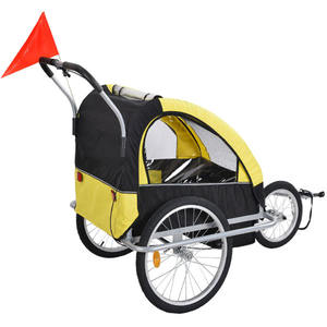 Fabbrica diretta 3-in-1 doppio bambino passeggino e rimorchio bici BT002 EN15918:2017 EN1888 EN71 ISO9000 certificato - Product Image 4