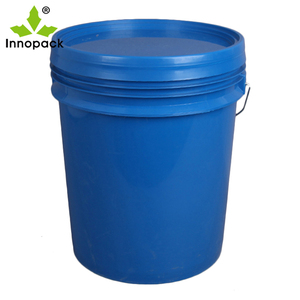 Seau en plastique rond <span class=keywords><strong>bleu</strong></span> de 20 L de bonne qualité avec <span class=keywords><strong>couvercle</strong></span>, barils de stockage en plastique bleus de 5 gallons pour l'emballage - Product Image 5