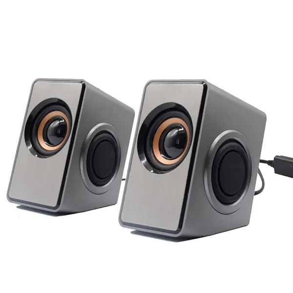 USB Powered 6 W Stereo Taşınabilir Mini Multimedya Ile 2.0 Dizüstü Bilgisayar Hoparlör Subwoofer