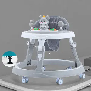 Unique Swing Baby Walker With Push Handle Ride-on Car Music Toy Baby Stroller