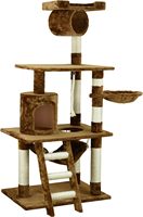 En gros Arbre à chat de luxe moderne et écologique, grande tour avec poteaux en sisal, design animalier en peluche, en bois et carton, 4+ niveaux