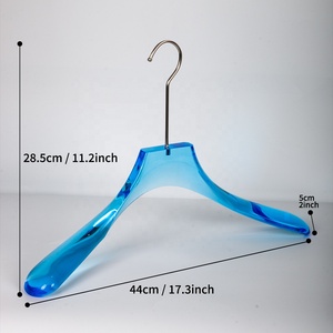 Appendiabiti di Lusso Personalizzabili in Acrilico Blu Zaffiro, Ecologici, Moderni, Antiscivolo e Resistenti <span class=keywords><strong>per</strong></span> Negozi di Abiti da Sposa e Hotel - Product Image 6