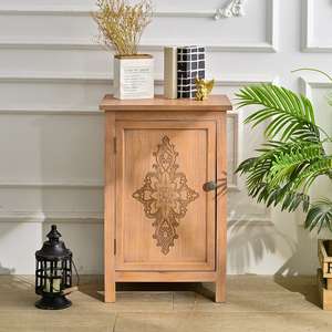 Meuble de rangement en bois sculpté style ferme, écologique et durable, pour salon, hôtel ou appartement, par INNOVA - Product Image 1