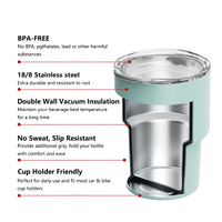 Mini gobelet isotherme portable en acier inoxydable à double paroi avec couvercle transparent, anti-fuite, pour café, avec boîte cadeau disponible