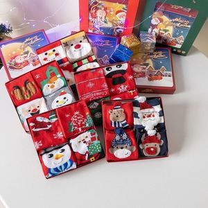 Caja de Regalo Navideña con 2 Pares de Calcetines, Calcetines de Dibujos Animados para Navidad, Diseño de Animales Peludos, para Regalo de Navidad, Recuerdo de Año Nuevo - Product Image 5
