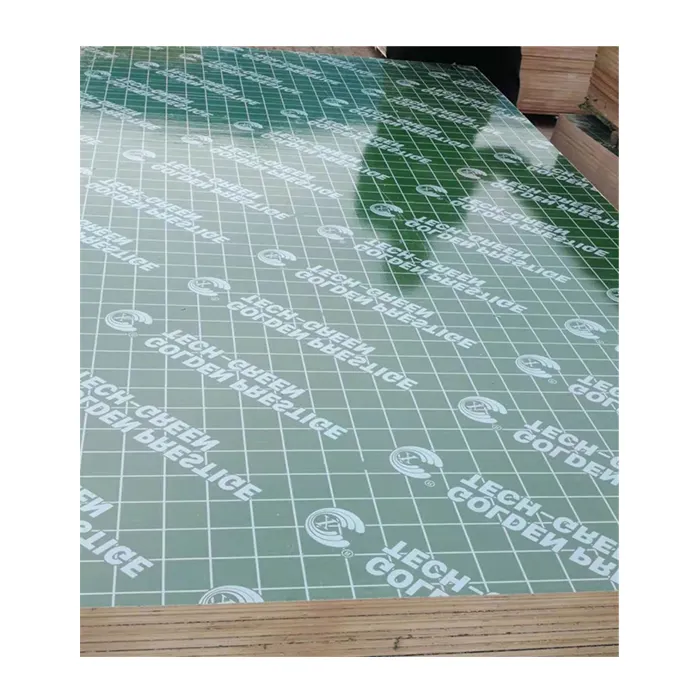 18mm Green Plastic Poplar Core Film Faced Plywood stock available