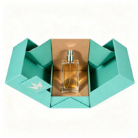 Boîtes rigides de luxe personnalisées pour parfums, fabrication avec gaufrage, design carré à double porte, impression de logo, fermeture magnétique, boîte pour cosmétiques