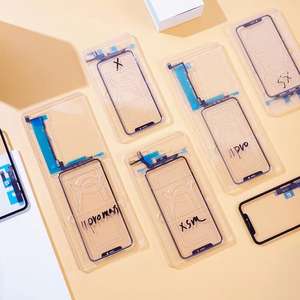 กระจกหน้าจอสัมผัสด้านหน้าด้านนอก OCA สำหรับ<span class=keywords><strong>ซ่อม</strong></span> <span class=keywords><strong>iPhone</strong></span> X-12 LCD - Product Image 6