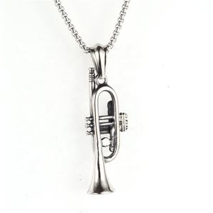 <span class=keywords><strong>Collana</strong></span> da Uomo con Tromba in Acciaio Inossidabile 316L, Gioielli Musicali all'Ingrosso - Product Image 1