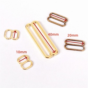 Phong cách thiết kế kích cỡ khác nhau kim loại chất lượng cao đồ bơi dây đeo phần cứng điều chỉnh đồ lót Slider Clasp - Product Image 2