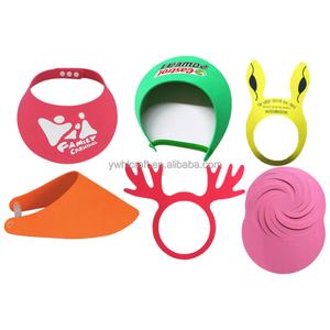 Visera Solar Portátil Unisex HLC, Gorra de Espuma con Protección UV, Impresión Personalizada, Sombrero Transpirable para Eventos y Deportes - Product Image 2