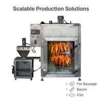 Filtre à gaz automatique industriel commercial pour rôtissoire, four à fumage pour viande, poisson, dinde, poulet, saucisses et fumoir à poisson