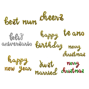 Al por mayor de la decoración del Partido de 16 pulgadas <span class=keywords><strong>letra</strong></span> <span class=keywords><strong>cursiva</strong></span> globos de Feliz Año Nuevo cumpleaños boda de Navidad - Product Image 1