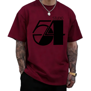 T-shirt con logo Studio 54 Retro Disco Club, <span class=keywords><strong>grafica</strong></span> tipografica vintage anni '70, top alla moda - Product Image 5