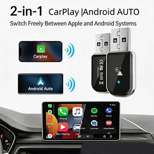 INPUTECH 2 In 1 Wired to Wireless CarPlay & Android Auto <b>USB</b> Car <b>Adapter</b> Mini Car Connect Converter - Product Image 4