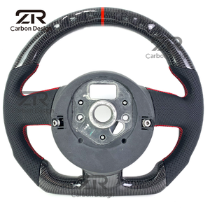 Volante Deportivo de Fibra de Carbono para <span class=keywords><strong>Audi</strong></span> TT TTS TTRS R8 V8 <span class=keywords><strong>V10</strong></span> A3 A4 A5 S3 S4 S5 RS5 B8 A6 S6 RS6 C6 RS4 B7 Q5 Q7 A8 S8 - Product Image 5