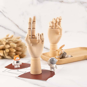 Maniquí de Arte de madera de mano derecha de 7 "/10"/12 "con dedos para práctica escolar de pintura - Product Image 6