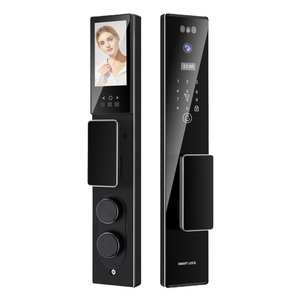 Kunci Pintu Pintar Tuya WiFi 3D Face Fingerprint ID untuk Pintu Kayu CNC, Video Interkom, Kode, Penyimpanan <span class=keywords><strong>Data</strong></span> Cloud, Kelas B - Product Image 1