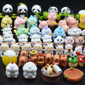 Miniature en plastique résine jouet animaux <span class=keywords><strong>Figurines</strong></span> pour salle de bain Zoo sac porte-clés bain bombe jardin <span class=keywords><strong>terrarium</strong></span> plante décoration artisanat - Product Image 3