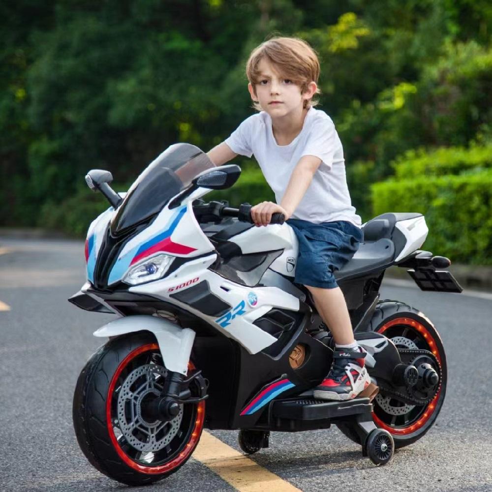 Kids Electric Motorcycle 12V Ride-On for Year Olds