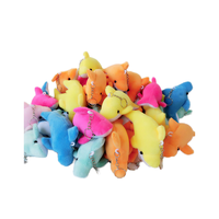 Porte-clés pendentif dauphin en peluche douce et mignonne de 10 cm, avec métal allié et impression numérique – Produit promotionnel pour cadeaux de fêtes