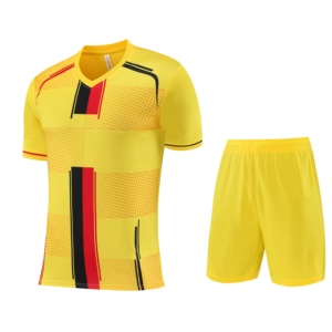 Chất Lượng Cao Ngắn Tay Áo Bóng Đá Mặc Tùy Chỉnh Bóng Đá Jersey Đào Tạo Áo Sơ Mi Cá Nhân Polyester Vải Đồng Phục Bóng Đá - Product Image 5