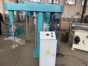 Disperseur à double disque haute vitesse, mélangeur dissolvant avec cuve à double enveloppe pour peinture/pigment/revêtement/encre - Product Image 2