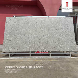 Dalles en pierre frittée polie à motif marbre grand format 1600x3200x12mm - Résistantes aux acides et aux rayures pour cuisine et extérieur - Product Image 1