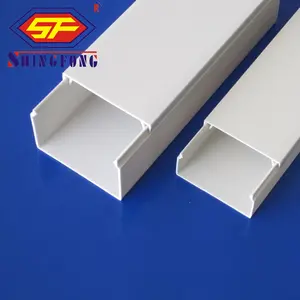 Mauritius Full Sizes PVC Trunking For Electrical 20x10 25x16 2Mts PVC Trunking Sizes