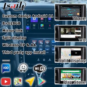 Lsailt-caja de interfaz <span class=keywords><strong>CP</strong></span> AA / android para Infiniti Q50 Q60 2015 con YTB, navegación GPS, vídeo, interfaz inalámbrica automática - Product Image 3