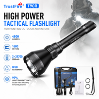 Lampe torche tactique haute puissance TrustFire T90R 4800LM 1600m longue portée rechargeable pour la chasse et les aventures en plein air