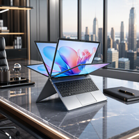 Nouvel ordinateur portable tactile pliable à 360° de 15,6 pouces, processeur AMD Ryzen 3, Windows 11, ordinateur portable professionnel et éducatif, tablette 2 en 1