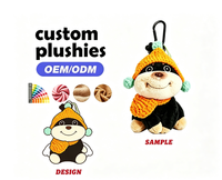 Jouets en peluche personnalisés, poupées en peluche en forme de chiot, parfaites pour les cadeaux promotionnels.