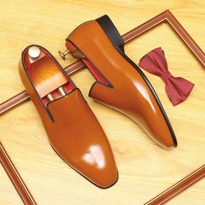 Top Quality Men's Alligator Leather Shoes High Quality Formal Wedding Shoes with <b>Insole</b> Flat Design for All Seasons for Autumn - Product Image 3