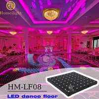 Piste de danse numérique LED portable imperméable pour l'extérieur, mariage, fête, romantique