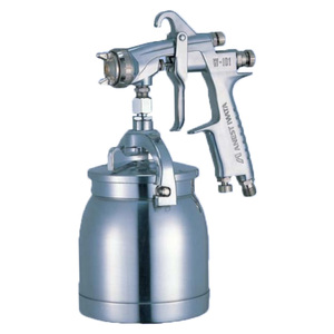 Pistola de Aire Comprimido ANEST de Alta Calidad con Cuerpo de Aluminio Plateado, Base de Agua, Alcance de 200 mm y Vaso PC-400S-2LF - Product Image 4
