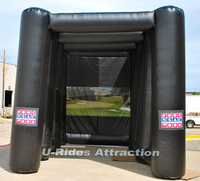 Simulateur de golf gonflable personnalisable U-Rides pour intérieur/extérieur, tente en bâche PVC, pompe à air électrique, écran pour les fêtes