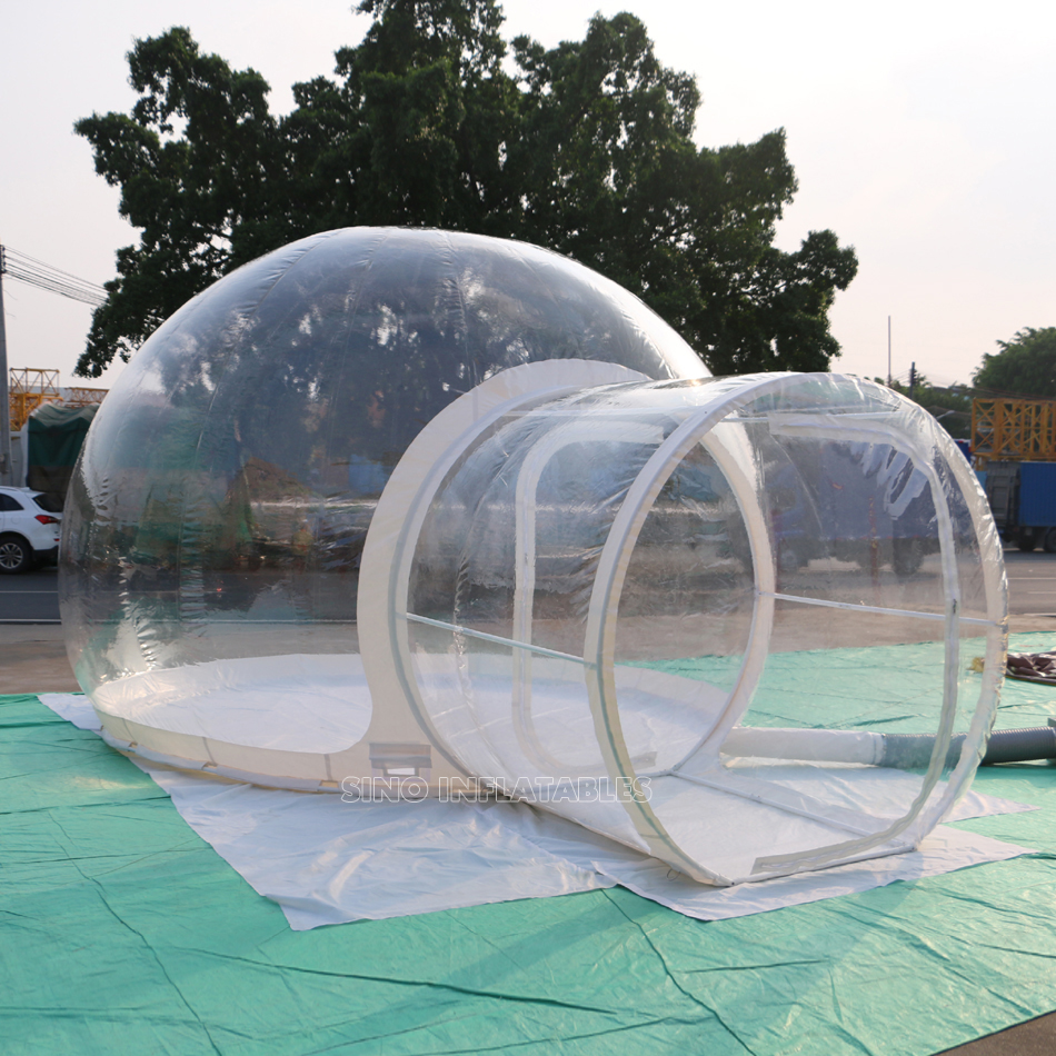 5 м купольная Полностью прозрачная надувная палатка для кемпинга с рамой туннель и бесшумный вентилятор для курортного отеля из Гуанчжоу надувные